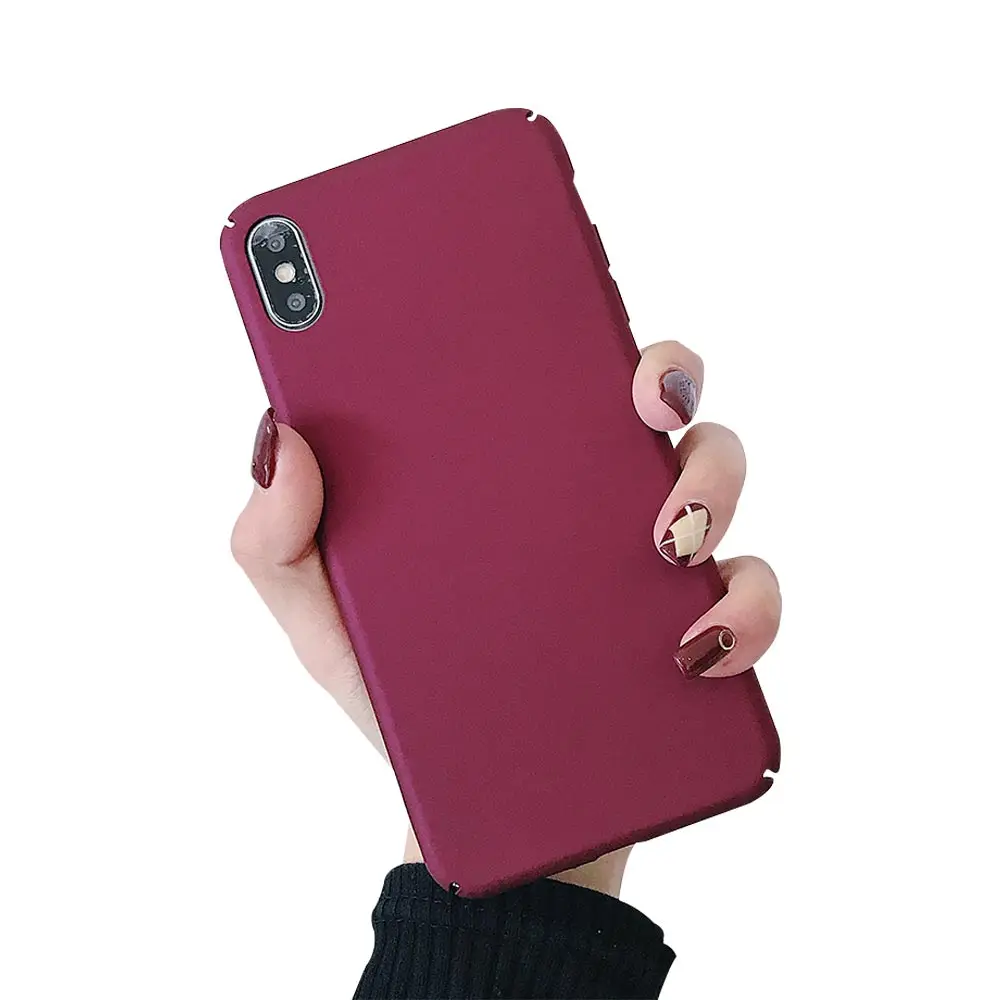 Wine Red KISSCASE чехол для телефона для samsung Galaxy S10 S9 S8 S7 анти-отпечатков пальцев чехол из термопластичного полиуретана для samsung Note 9 8 J6 J7 A7 A8 A30 A50 Капа чехол на самсунг а50 а7 а5 а6 s8 a8 - Цвет: Wine Red