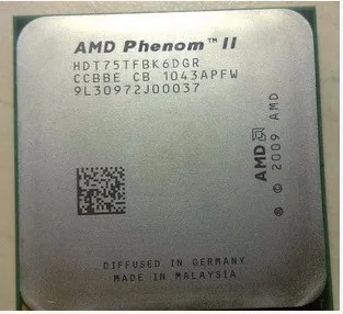 Процессор AMD Phenom II X6 1075T(3,0 ГГц/6 МБ/6 ядер/Socket AM3/938-pin) HDT75TFBK6DGR шестиядерный настольный процессор(рабочий