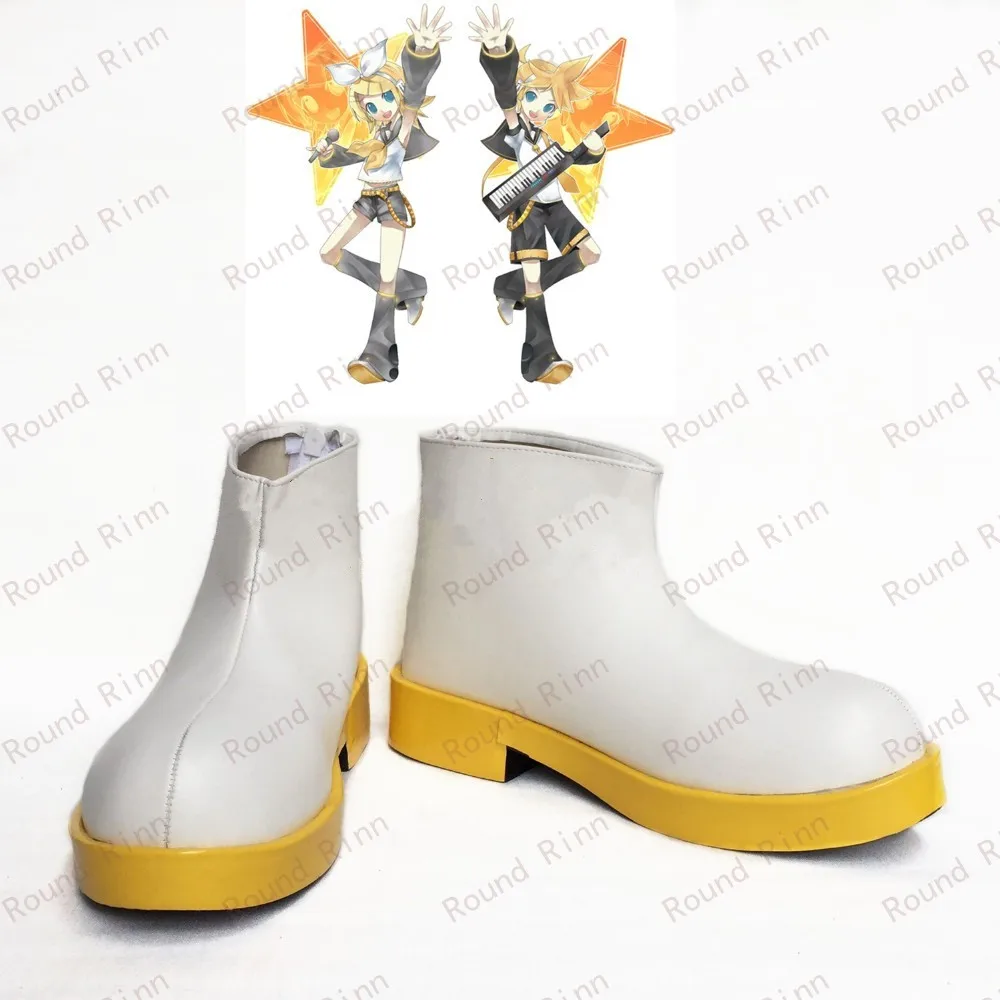 Обувь для косплея Vocaloid Kagamine Rin/Len|len kagamine cosplay shoes|vocaloid shoeskagamine rin |