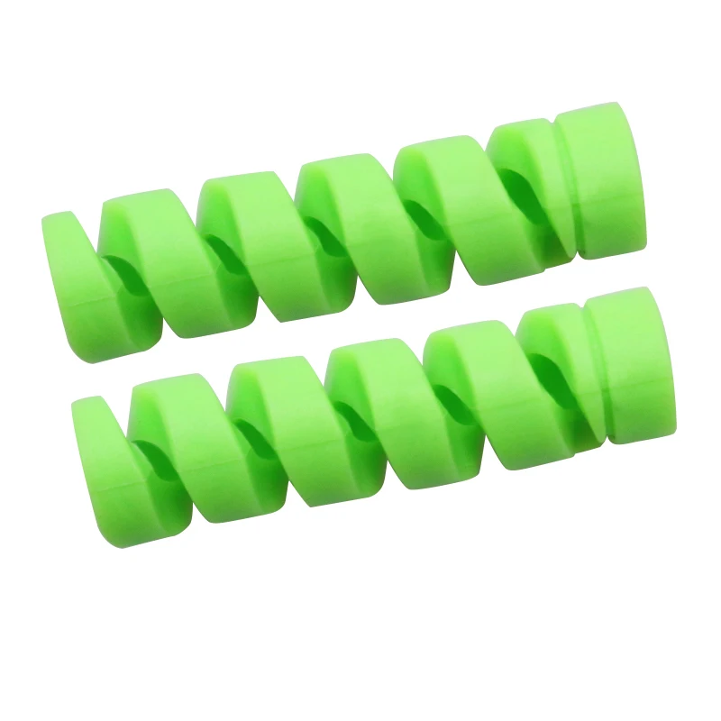Green 2 шт силиконовый кабель для зарядки Защитная крышка для Apple iPhone USB кабель для зарядного устройства Шнур восхитительный защитный рукав - Цвет: Green