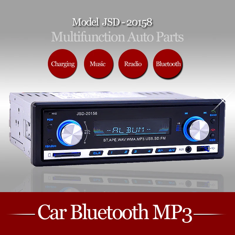 Горячая продажа 12V Bluetooth автомобильный аудио авто стерео радио плеер FM приемник MP3