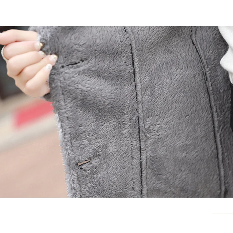 Женская длинная куртка из ПУ кожи теплая овчины и ягненка Осень зима|leather jacket