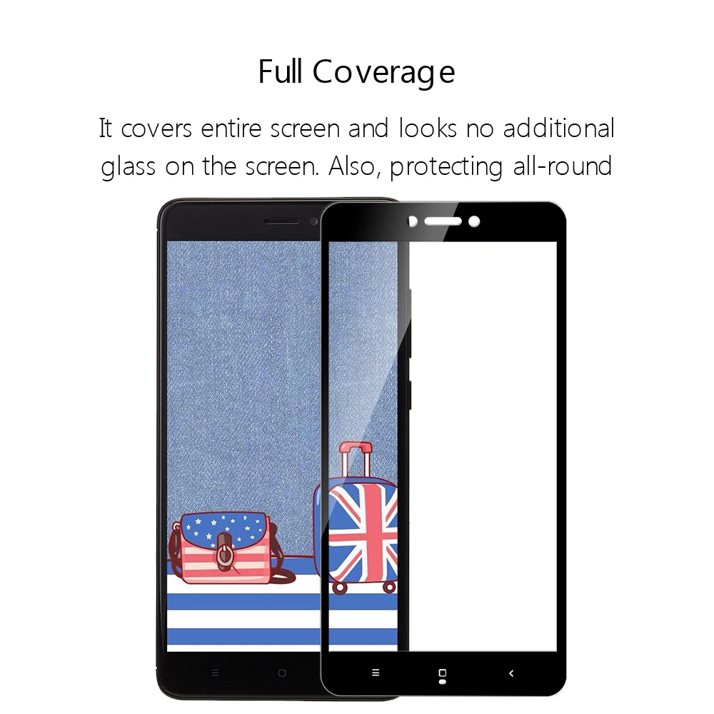WZH Xiaomi Redmi 5 plus redmi 4X Glass 6 pro Tempered 4 x Full cover Clear Film xiomi screen protector | Мобильные телефоны и