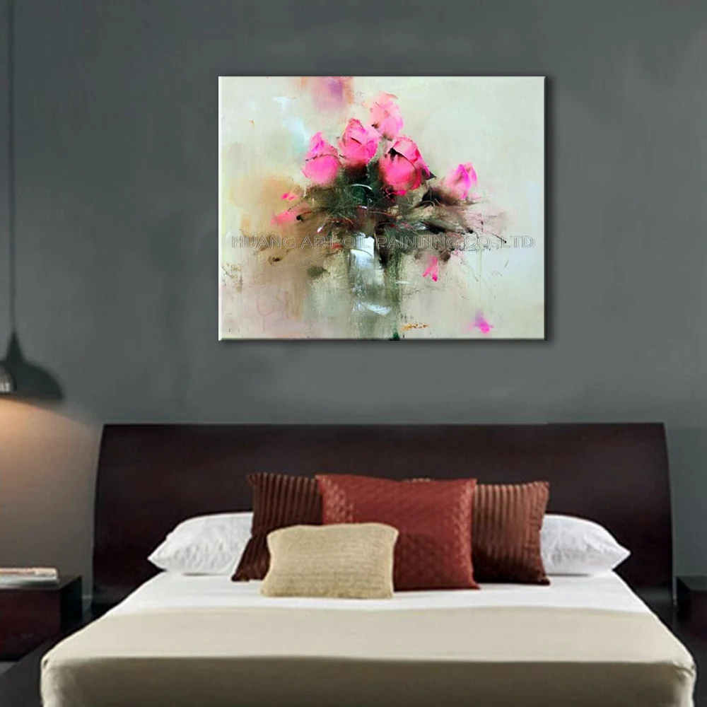 Картина маслом на холсте Розовые цветы|oil painting|paintings on canvasoil painting canvas |