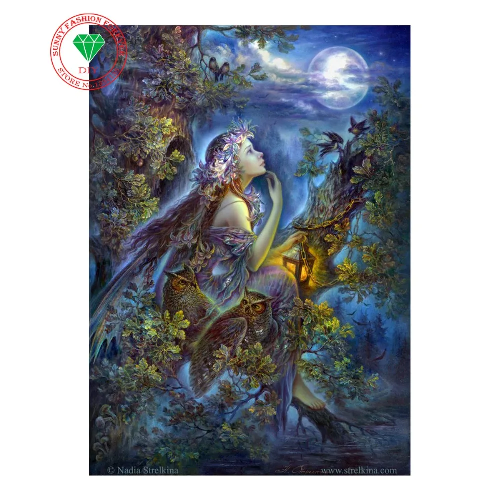 5d алмазная вышивка пейзаж волшебные ночные декорации крестиком швейные и