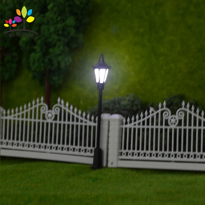 20 Pieces/lot LED Plastic Model Lamp Single-Head Urban Road 3v |