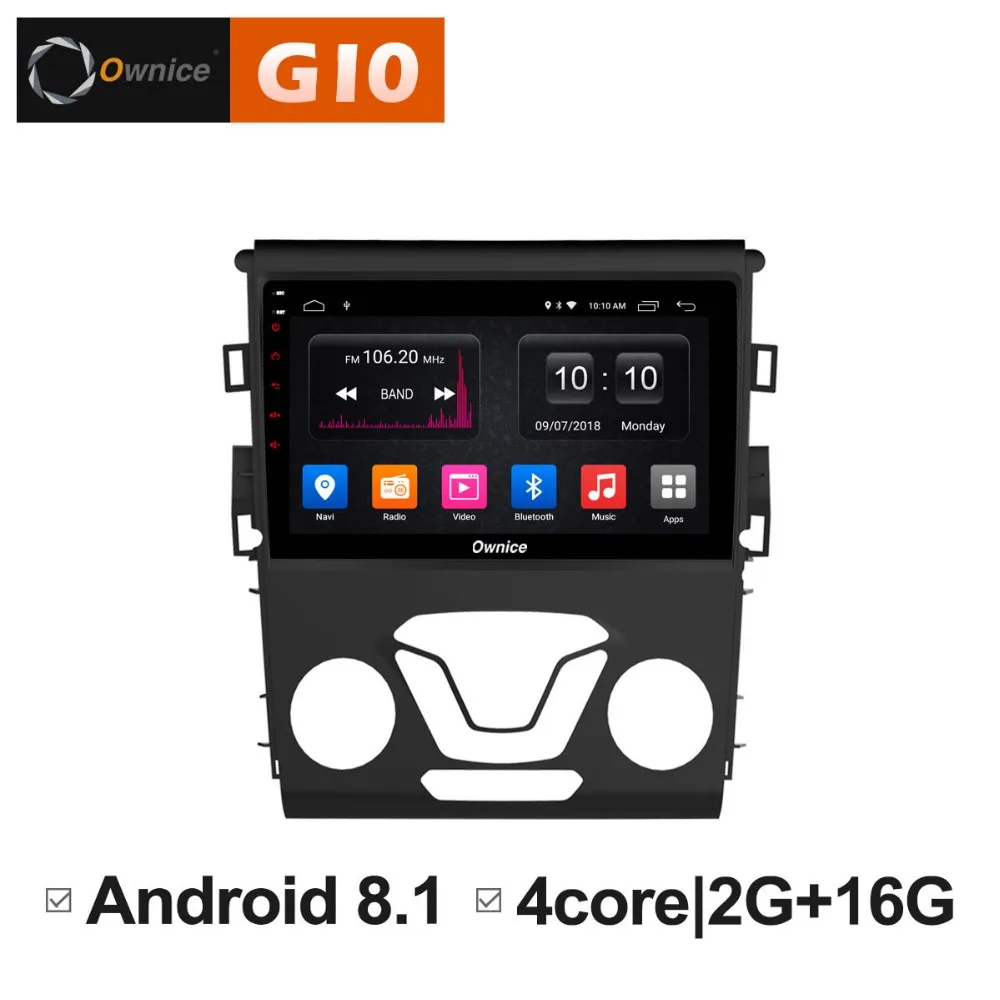 HD 9 дюймов Android 8 1 четырехъядерный 2 ГБ ОЗУ + 16 Гб ПЗУ автомобильный DVD плеер для Ford