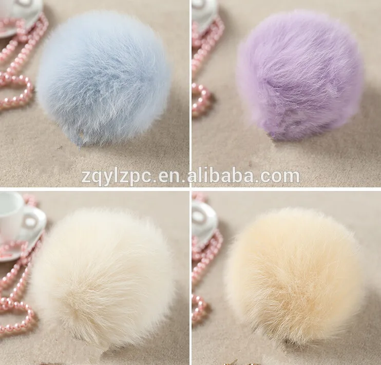 2016 красочные окрашенные индивидуальные помпоны из натурального Лисьего