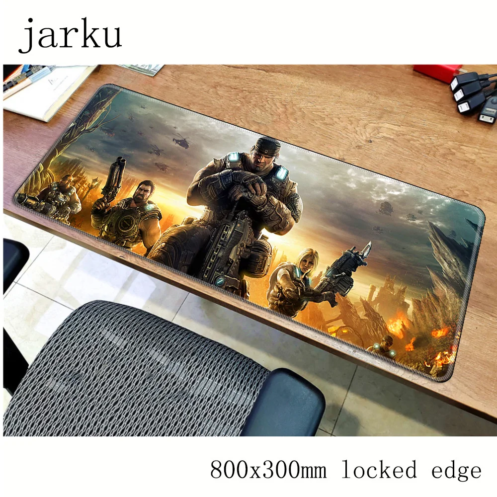 Игровой коврик для мыши gears of war 800x300 мм ноутбука большой игровой цветной
