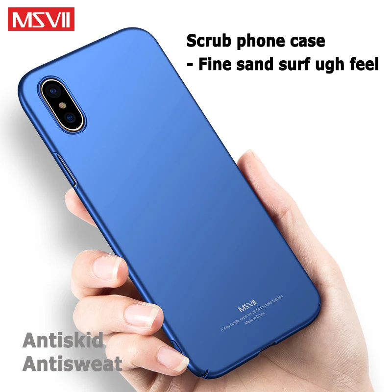 Msvii чехлы крышка корпуса ля iphone X Тонкий матовый чехол для Apple 10 Чехол Жесткий PC