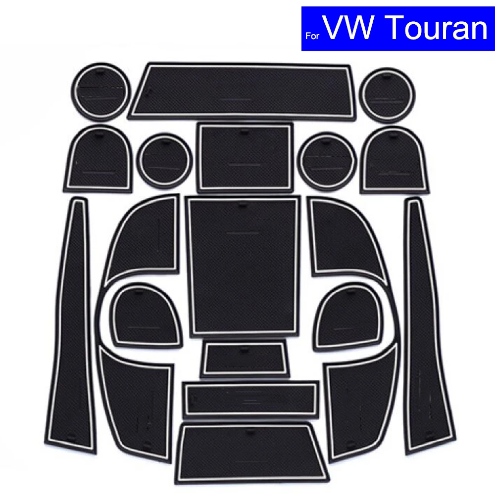 Коврики для автомобильных ворот 18 шт. коврики с держателем стакана Volkswagen VW Touran 2008