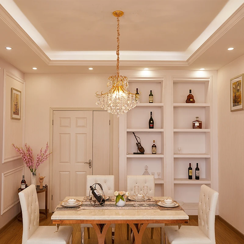 

Modern Crystal Chandelier Light LED Chandelier Lighting Fixture Spark Crystal Pendant Hanging Lamp Living Dining Room Lighting