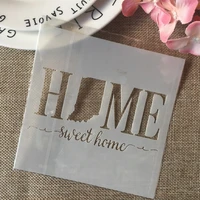 13cm home words letters diy layering stencils painting scrapbook coloring embossing album decorative card template