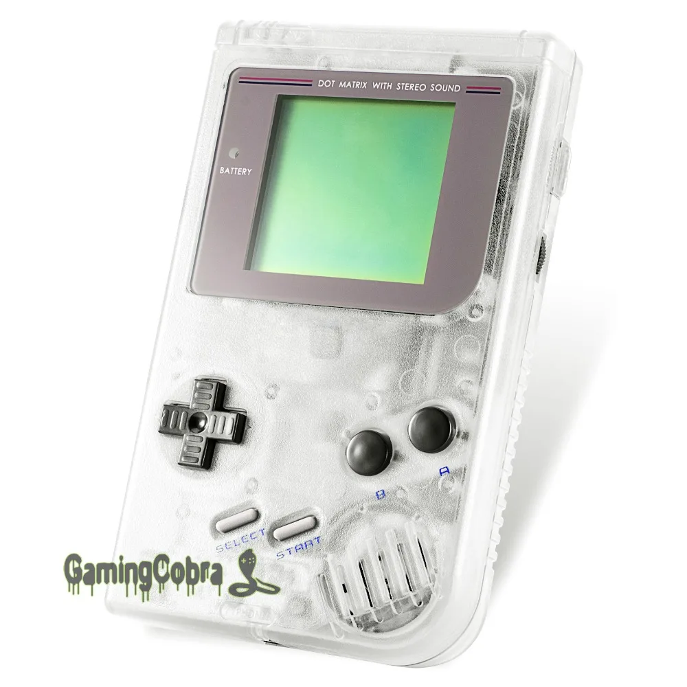 eXtremeRate Transparent Clear Full Housing Shell Buttons with Screen Len for Gameboy DMG-01 | Электроника