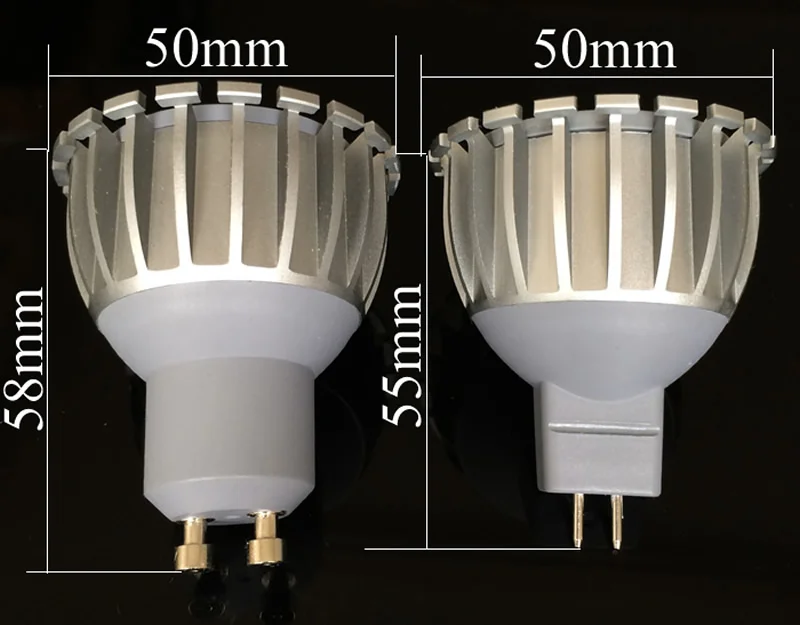 Супер яркая светодиодная лампа MR16 GU10 COB с регулируемой яркостью 7 Вт AC85 265V или 12 В