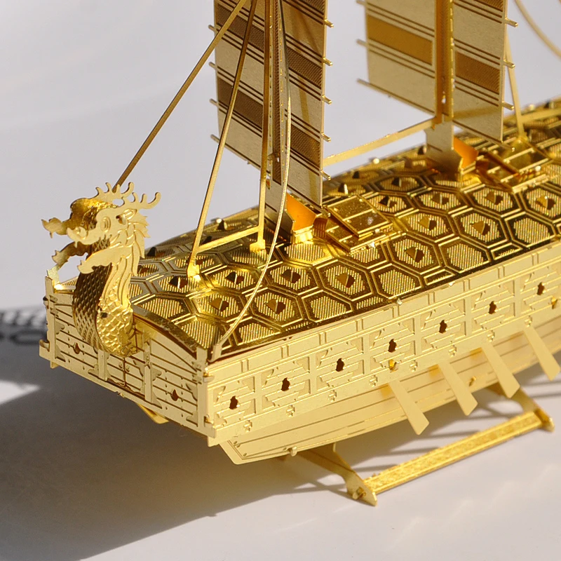 Piececool Корея Geobukseon военный корабль DIY 3D Металл нано головоломка собрать модели