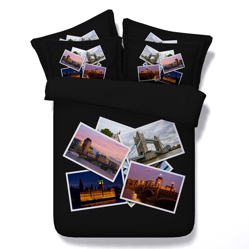 Постельное белье с 3d-изображением белого медведя королева двойная Королевский