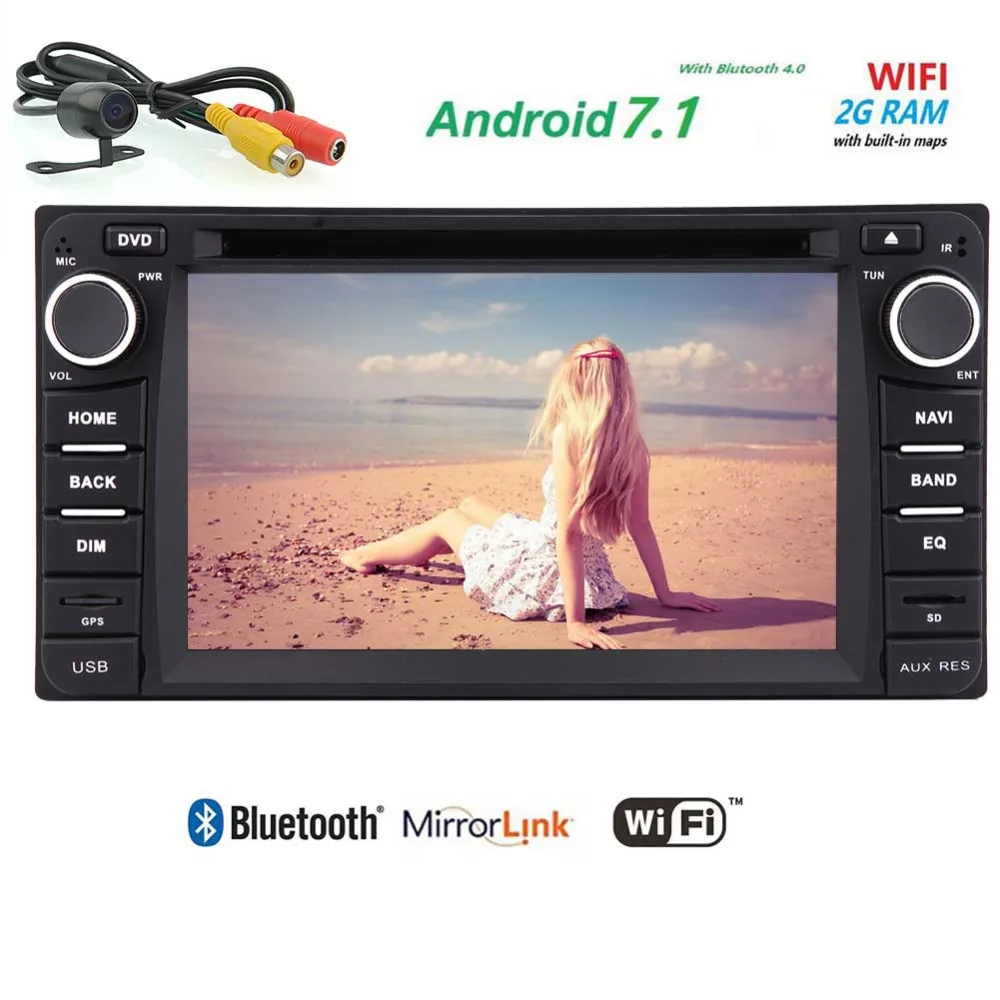 Eincar Android 7 1 двойной дин стерео для TOYOTA Corolla 1080 P воспроизведения видео монитор