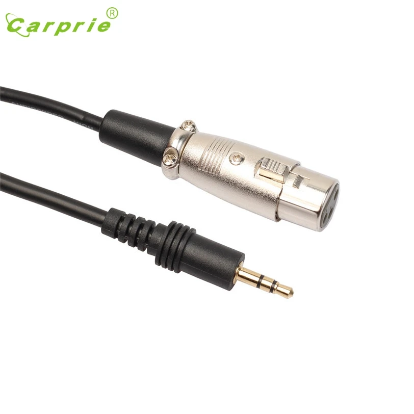 XLR 3 контактный гнездовой под прямым углом 1/8 5 мм стерео разъем Mic аудиокабель