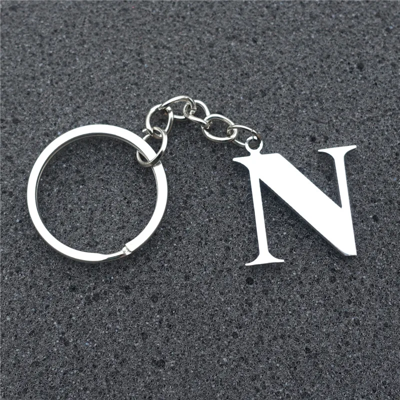 2 шт./компл. письмо брелок нержавеющая сталь Букв Алфавита N обувь для мужчин и