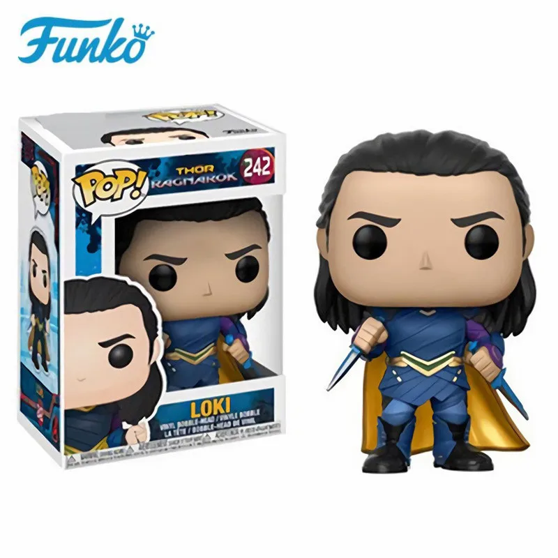 FUNKO POP Thor: Ragnarok#240 Тор с короткими волосами Локи Халк Валькирия фильм фигурка Модель Коллекция игрушек подарок на день рождения подарок