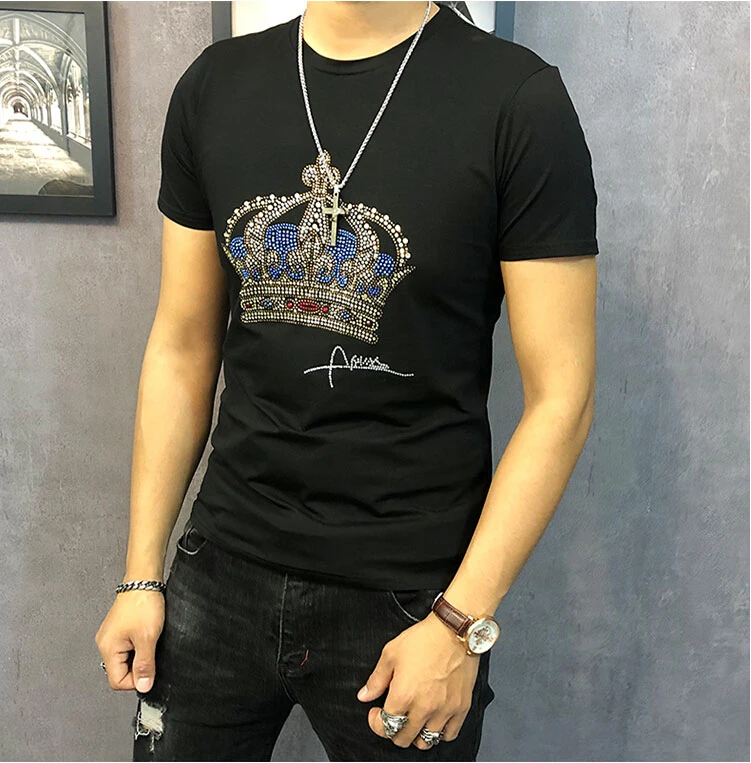 Высококачественная Мужская футболка из 100% хлопка с рисунком сверла 2019 | одежда