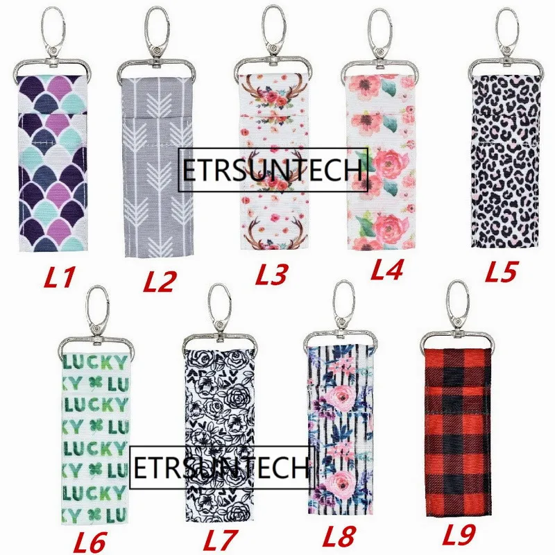 6 шт. женский держатель для помады с леопардовыми буквами и русалочкой брелок губ