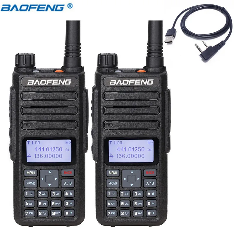 2 предмета 2021 Baofeng Dual Band DM 1801 цифровой иди и болтай Walkie Talkie DMR Tier1 & Tier2 Tier II time slot