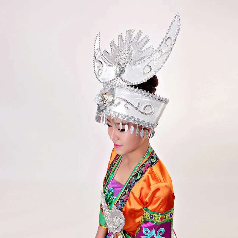 Новые танцевальные костюмы Miao Одежда для танцев головной убор Miao|costume planet|dance
