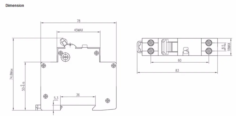 TOB3L-32F 18 мм RCBO 25A 1P+ N 6KA УЗО с защитой от перегрузки по току и утечки