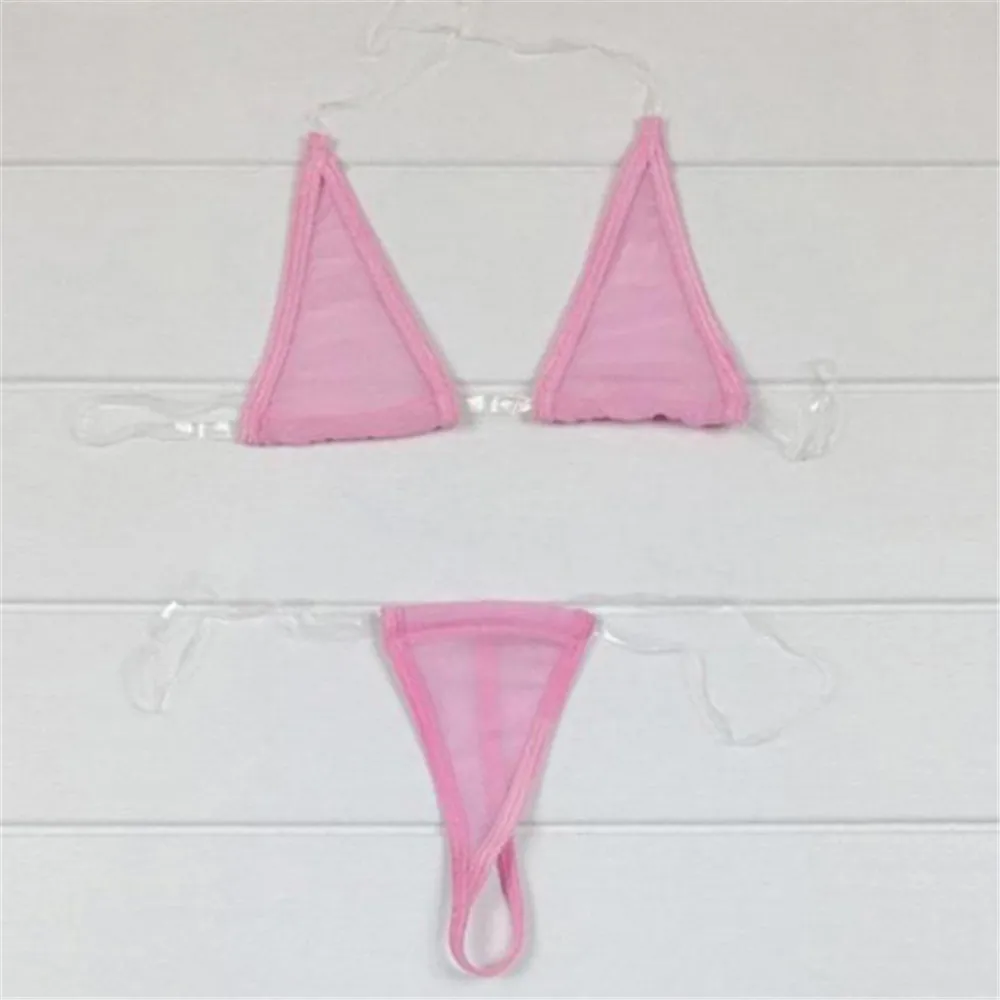 Микро бикини 2019 сексуальный подвесной вырез прозрачный невидимый ремень
