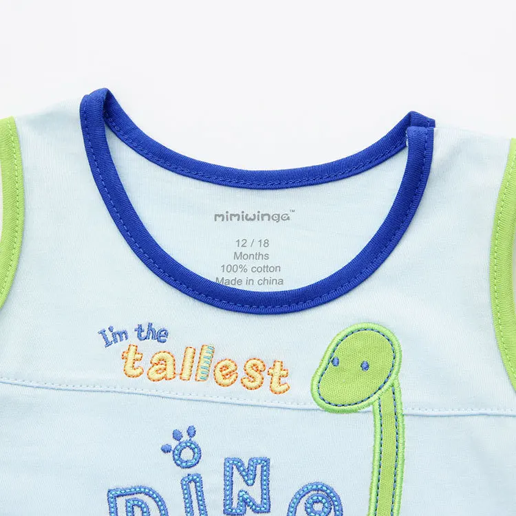 Summer Vest &amp Shorts 2 Pieces 1-3 Years Sleeveless Cartoon Kids Clothes Children Clothing Baby Boy Sets |