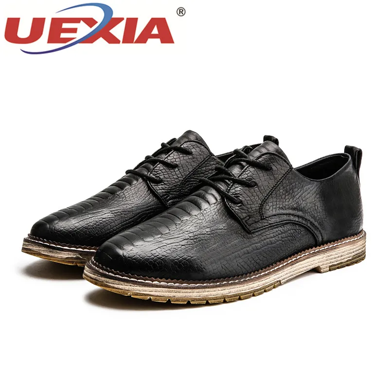 UEXIA Handmade Wedding Footwear Rubber Bottom Non Slip Formal Man Dress Shoes Black Men Social Pointed Toe Spring Autumn | Обувь