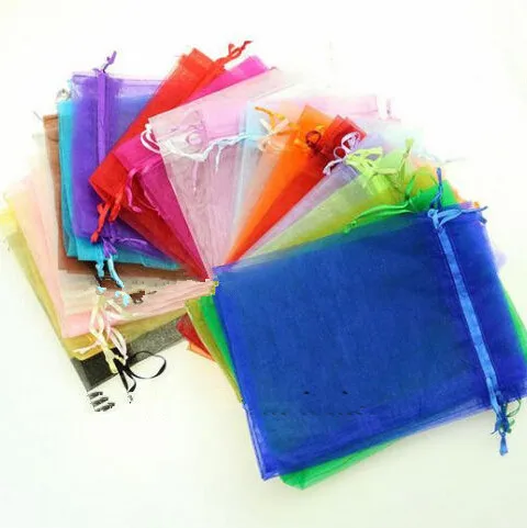 100pcs/Lot Mix Xolor Organza Xmas Wedding Party Favor Gift Bags Candy Jewellery Pouches Christmas | Украшения и аксессуары