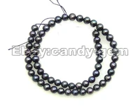 sale big 6 7mm high quality black natural freshwater pearl loose beads 14 los44 wholesaleretail free shipping