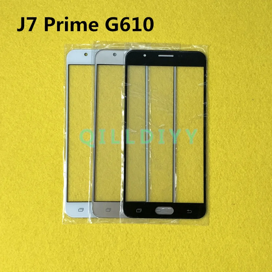 Замена ЖК переднего сенсорного экрана стекло Внешний объектив для samsung Galaxy J7 Prime On7() G610 G610F