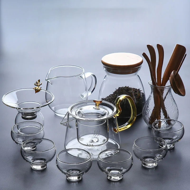 Style H Чайные наборы TANGPIN из термостойкого стекла чайники gaiwan чайные наборы кунг-фу - Цвет: Style H