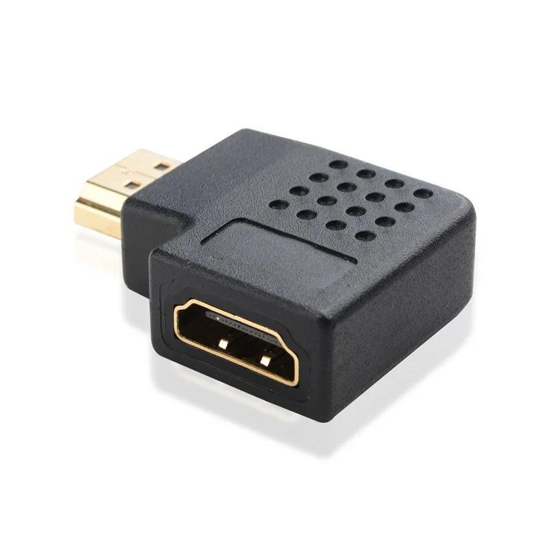 Высокое качество 90 градусов левый угол переходник адаптер для HDTV Новый HDMI папа к