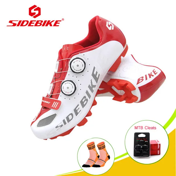 W shoes for Cleats SIDEBIKE sapatilha ciclismo mtb велосипедная обувь мужские и женские уличные суперзвезды SPD педали самоблокирующиеся дышащие mtb кроссовки - Цвет: W shoes for Cleats