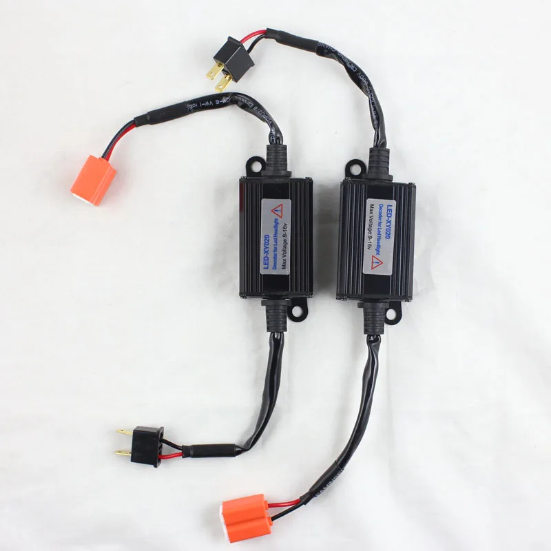 FStuning Car H7 светодиодные фары + led canbus декодер предупреждение об отмене без ошибки