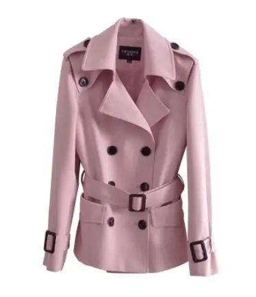 XS-4XL New Women clothing fashion Collect waist sexy ladies trench coat spring Short payment outerwear plus size | Женская одежда