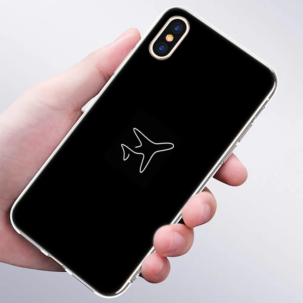 009 Модный мягкий силиконовый чехол с рисунком самолета для Apple iPhone 11 Pro XS MAX XR X 7 8 Plus 6 6s Plus 5 5C 5S SE TPU - Цвет: 009