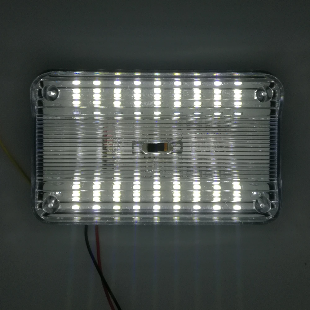 Автомобильный прямоугольный 36 SMD светодиодный купольный потолочный светильник