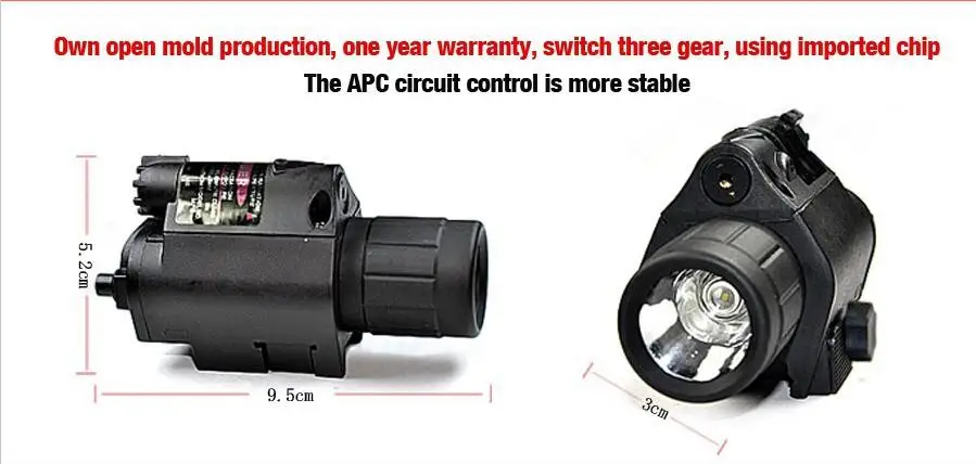 200 люмен ультра яркий тактический охотничий CREE светодиодный фонарик Фонарь +