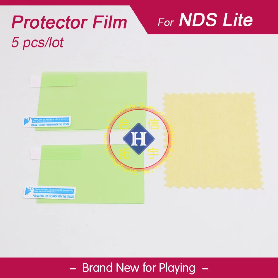 

HOTHINK 5pcs/lot Clear top + bottom LCD Screen Protector cover Film Guard For Nintendo dsl ndsl ds lite