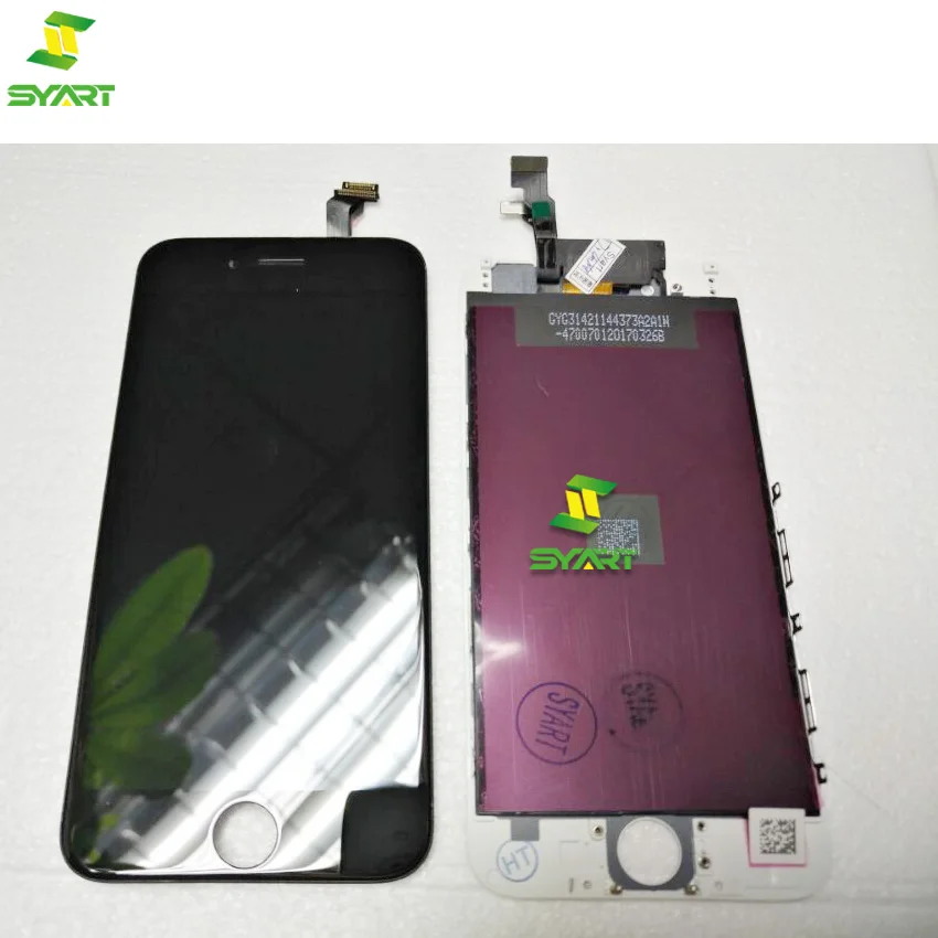 

SYART 10 шт OEM LCD дисплей "4,7" экран сенсорный дигитайзер сборка Замена белый и черный для iPhone 6