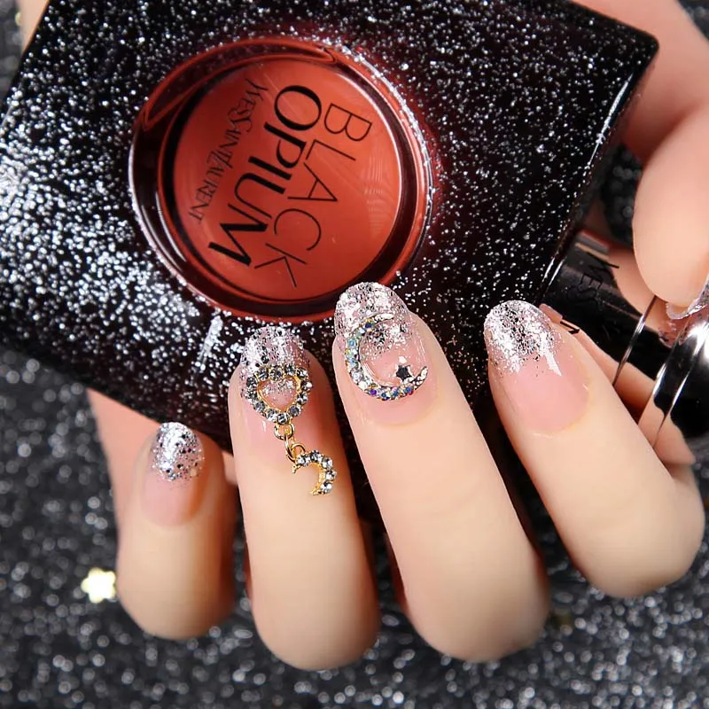 

24 шт./кор. нашивки, предварительно дизайн, накладные ногти, готовые летние Блестящие Блестки, телесные розовые носимые накладные ногти с пол...