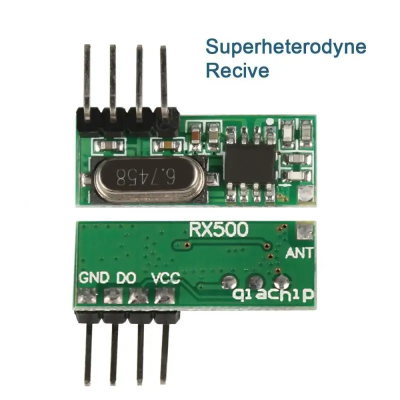 433 мГц РФ реле передатчик и приемник Супергетеродинный модуль с антенной Малый
