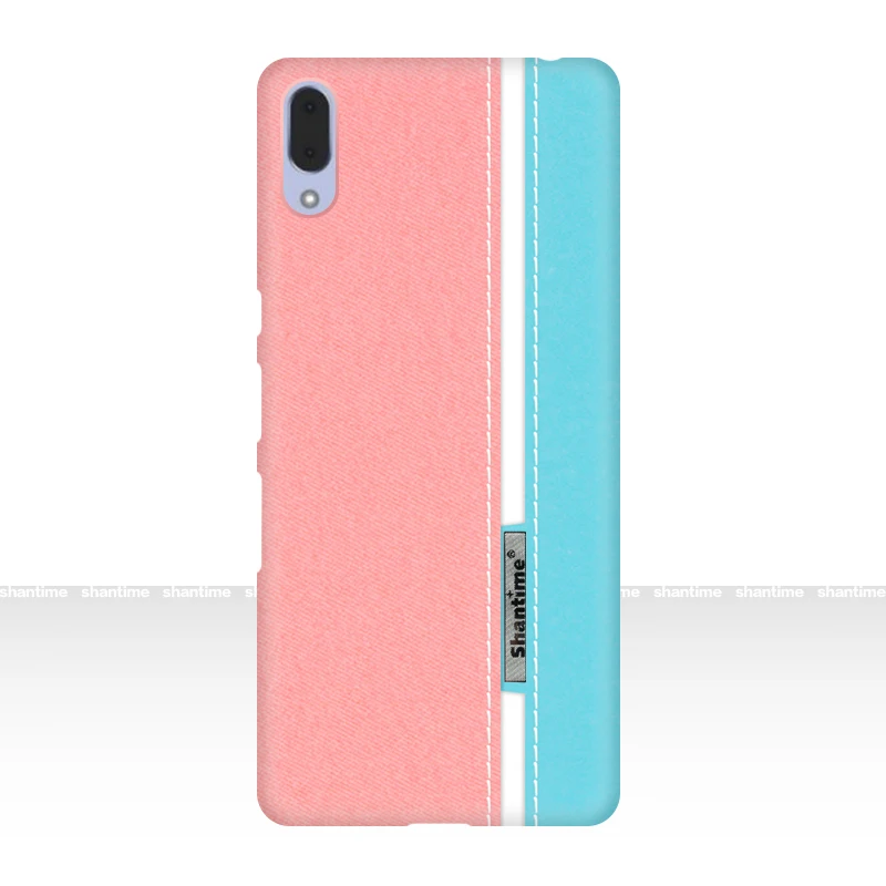 Pink Роскошный чехол из искусственной кожи для sony Xperia L3, Модный Цветной чехол для телефона sony Xperia L3, деловой чехол - Цвет: Pink