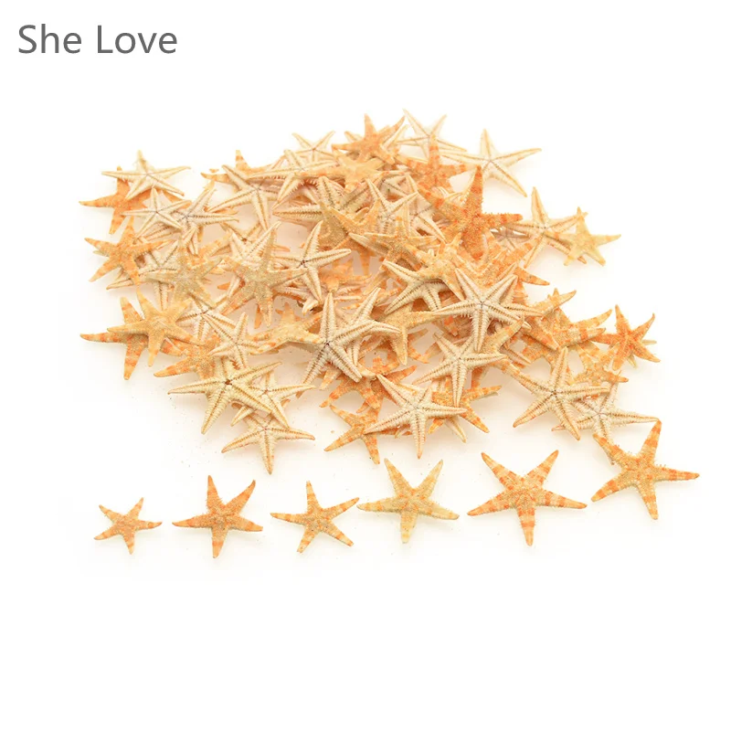 100 шт мини Морская звезда Ремесло Украшение естественные морские звезды Сделай
